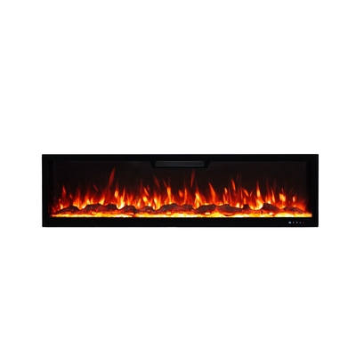Chimenea eléctrica empotrable-de pared Vegas 60, Art Flame, 457x1524x126 mm, 1500W, 10 colores de llama, Termostato, Madera y cristales