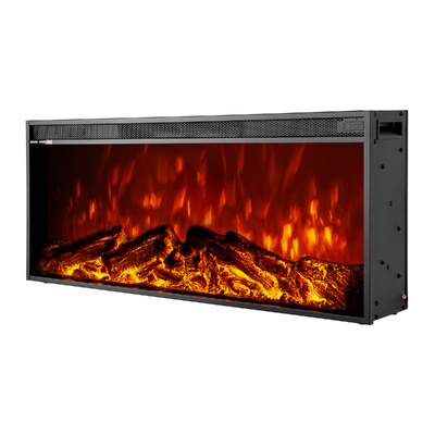 Chimenea eléctrica empotrable Tasmania, Art Flame, 367x883x160 mm, 1500W, 2 niveles de potencia, Brillo ajustable en 5 niveles, Temporizador