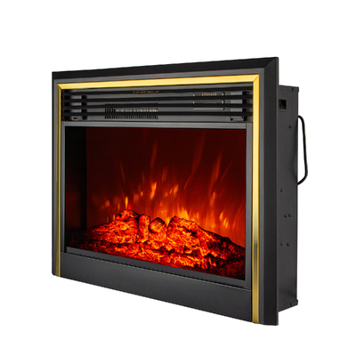 Chimenea eléctrica empotrable Richi, Art Flame, 654x816x232 mm, 1950 W, Sonido del fuego, Brillo ajustable en 5 niveles, Temporizador