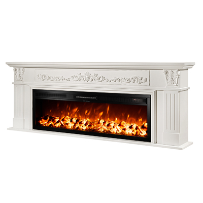 Chimenea eléctrica Bella & Tanzania, Art Flame, 700x1900x270 mm, 1500W, 2 niveles de potencia, Brillo ajustable en 5 niveles, Temporizador