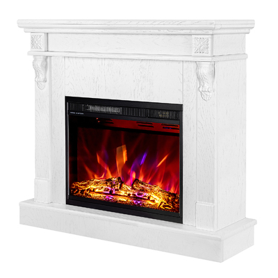 Chimenea eléctrica Solomon & Lorance color, Art Flame, 900x1000x320 mm, 1500W, 3 colores de llama, 2 niveles de potencia, Brillo ajustable en 5 niveles