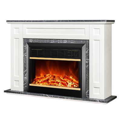 Chimenea eléctrica Frida & Mars, Art Flame, 780x1150x270 mm, 1500W, 2 niveles de potencia, Brillo ajustable en 5 niveles, Temporizador