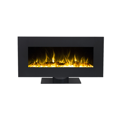 Chimenea eléctrica independiente Kansas, Art Flame, 508x1067x120 mm, 1500W, 2 niveles de calefacción, 5 niveles de intensidad de llama, Mando a distancia