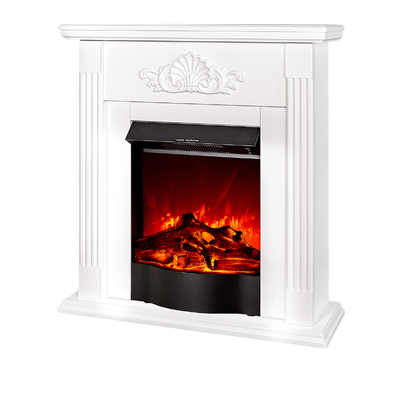 Chimenea eléctrica Sorina & Corsica, Art Flame, 900x900x270 mm, 1500W, 2 niveles de potencia, Brillo ajustable en 5 niveles, Botón de encendido