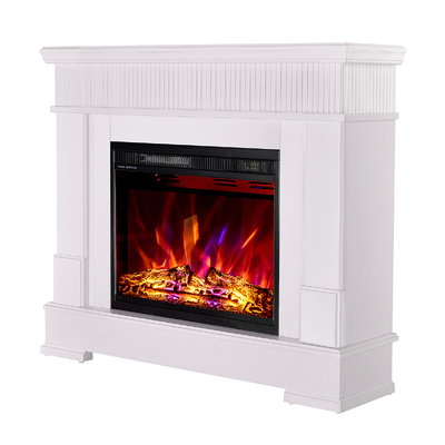 Chimenea eléctrica Ideal & Lorance, Art Flame, 882x1045x275 mm, 1500W, 3 colores de llama, 2 niveles de potencia, Brillo ajustable en 5 niveles