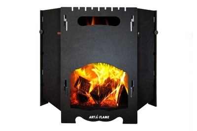 Parrilla portátil y plegable Pablo, para camping o jardín, Art Flame, 497×430×430 mm