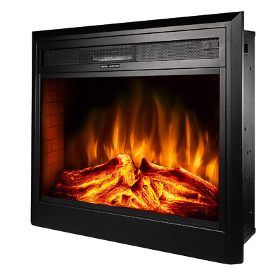 Chimenea eléctrica empotrable Carmen, Art Flame, 635x780x225 mm, 1950W, 2 niveles de potencia, Brillo ajustable en 5 niveles, Temporizador