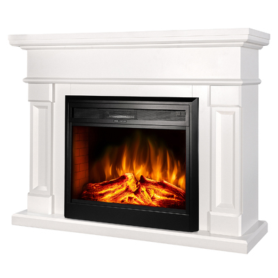 Chimenea eléctrica Riga & Carmen, Art Flame, 1020x1360x330 mm, 1950W, 2 niveles de potencia, Brillo ajustable en 5 niveles, Temporizador