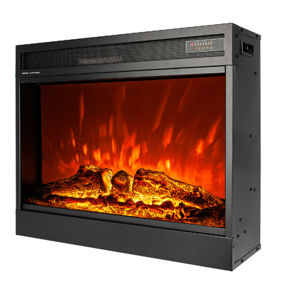 Chimenea eléctrica empotrable Mirabella, Art Flame, 596x700x220 mm, 1950W, Sonido del fuego, Brillo ajustable en 5 niveles, Temporizador