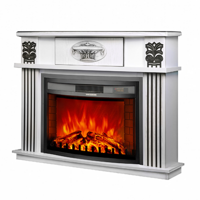 Chimenea eléctrica Roma mini & Zakynthos, Art Flame, 974x1200x318 mm, 1500W, 2 niveles de potencia, Brillo ajustable en 5 niveles, Temporizador