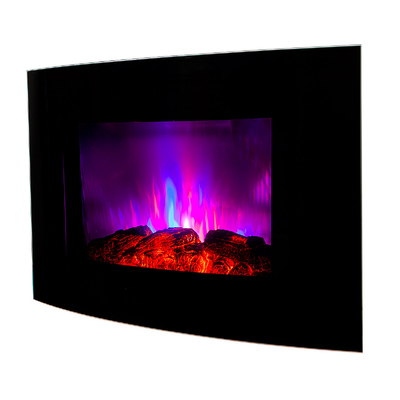 Chimenea eléctrica de pared Carlos, Art Flame, 560x885x135 mm, 2000W, 7 colores de llama, Termostato, Brillo ajustable en 5 niveles