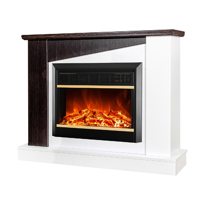Chimenea eléctrica Gaspar & Mars, Art Flame, 900x1150x270 mm, 1500W, 2 niveles de potencia, Brillo ajustable en 5 niveles, Temporizador