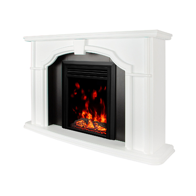 Chimenea eléctrica Sherlock & Cris, Art Flame, 850x1300x330 mm, 1500 W, Sonido del fuego, 10 colores de llama, Termostato, Temporizador