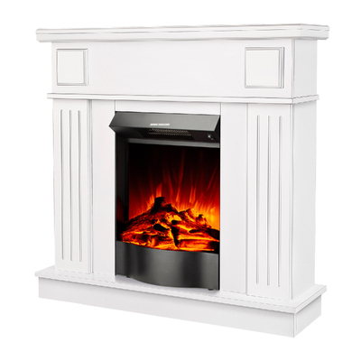 Chimenea eléctrica Marina & Corsica, Art Flame, 997x1034x270 mm, 1500W, 2 niveles de potencia, Brillo ajustable en 5 niveles, Botón de encendido
