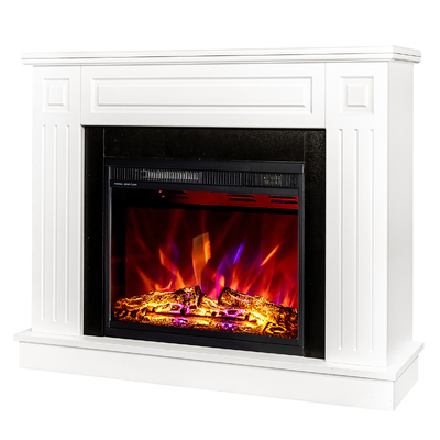 Chimenea eléctrica Tiffany & Lorance color, Art Flame, 850x1100x270 mm, 1500W, 3 colores de llama, 2 niveles de potencia, Brillo ajustable en 5 niveles
