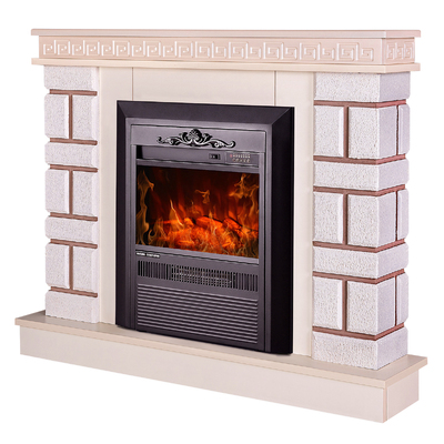 Chimenea eléctrica Nazary mini & Cristina, Art Flame, 874x1080x245 mm, 2000W, 2 niveles de potencia, Brillo ajustable en 5 niveles, Temporizador