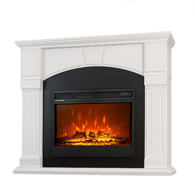 Chimenea eléctrica Casandra & Mirabella, Art Flame, 1150x1350x330 mm, 1950W, Sonido del fuego, Brillo ajustable en 5 niveles, Temporizador