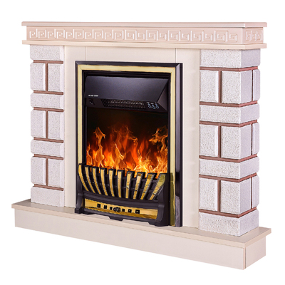Chimenea eléctrica Nazary mini & Meridian, Art Flame, 874x1080x245 mm, 2000W, Termostato, Brillo ajustable en 5 niveles, Temporizador
