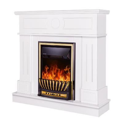 Chimenea eléctrica Ambasador & Meridian, Art Flame, 1000x1048x300 mm, 2000W, Termostato, Brillo ajustable en 5 niveles, Temporizador